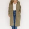 Ontario Long Button Cardigan | Olive