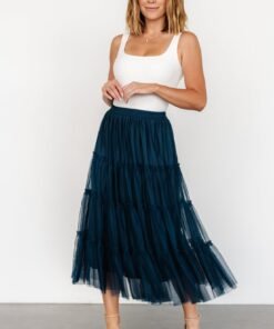 Galena Tulle Skirt | Deep Topaz